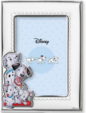 CORNICE PORTAFOTO in ARGENTO - DISNEY CARICA 101 - Dalmata