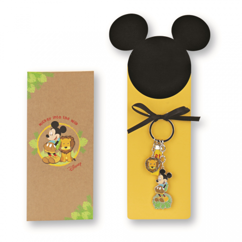 PORTACHIAVE DISNEY TOPOLINO SAVANA in METALLO SMALTATO CON BUSTA