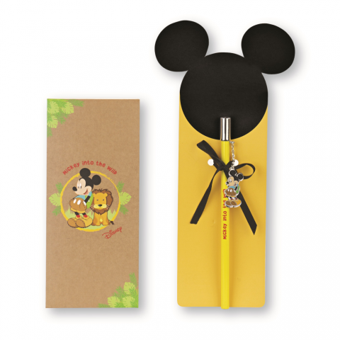MATITA DISNEY TOPOLINO con charm in metallo SMALTATO CON BUSTA