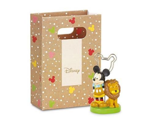 BOMBONIERA in Resina con SHOPPER Segnaposto - DISNEY MICKEY Topolino Savana
