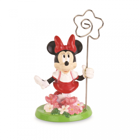 BOMBONIERA in Resina con SHOPPER Segnaposto - DISNEY MINNIE LOVE NATURAL