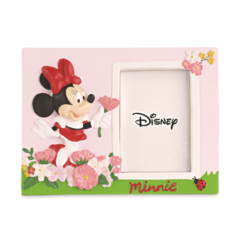 CORNICE PORTAFOTO in Resina - Con Scatola shopper DISNEY MINNIE LOVE NATURAL