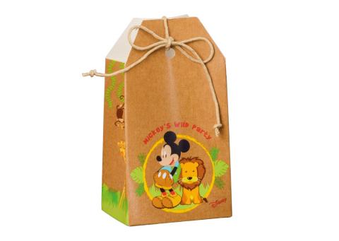 10 BOMBONIERE ASTUCCIO Scatolina porta Confetti DISNEY - TOPOLINO SAVANA