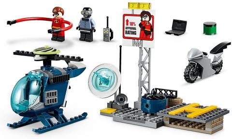 LEGO 10759 Juniors Mattoncini, Inseguimento sul Tetto di Elastigirl