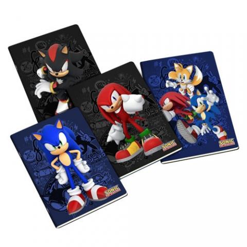5 Quadernoni Quaderni maxi A/4 - SONIC DUE - Rigatura B
