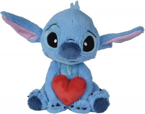 Peluche WALT DISNEY STITCH con cuore - 20 cm