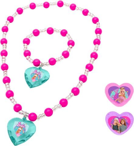 SET BELLEZZA BARBIE -  Collana, Braccialetto e Orecchini