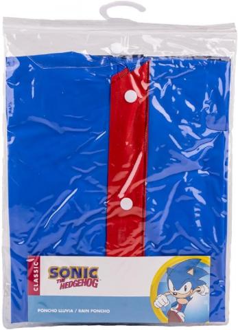 MANTELLA IMPERMEABILE PONCHO PIOGGIA SONIC 3/4 ANNI e 5/6 ANNI
