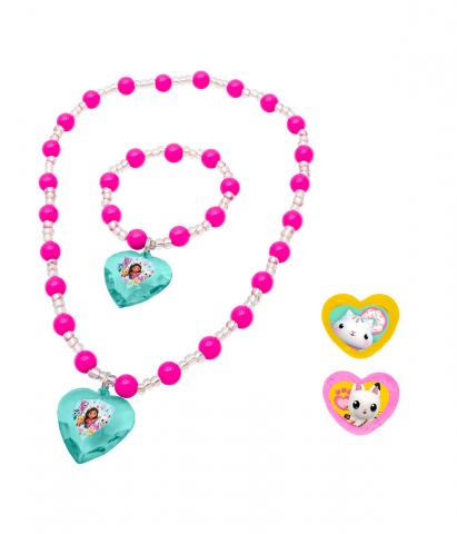 Fantastico set BRACCIALETTO con COLLANA E 2 Anelli - GABBY'S DOLLHOUS