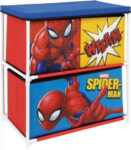 Scaffale con 3 contenitori tessili da 53 x 30 x 60 cm MARVEL SPIDERMAN