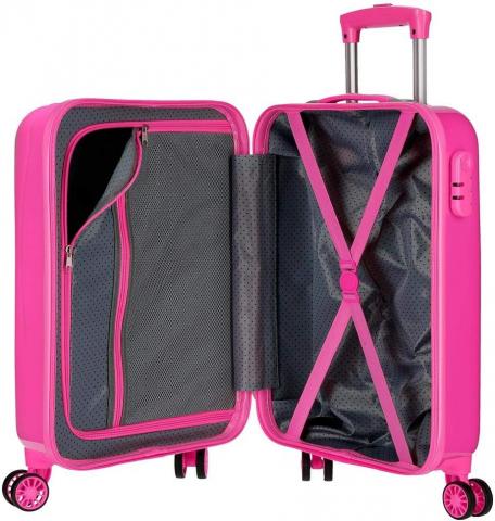 TROLLEY RIGIDO DA VIAGGIO Valigia DISNEY MINNIE Love - cm 55x38x20 bagaglio a mano