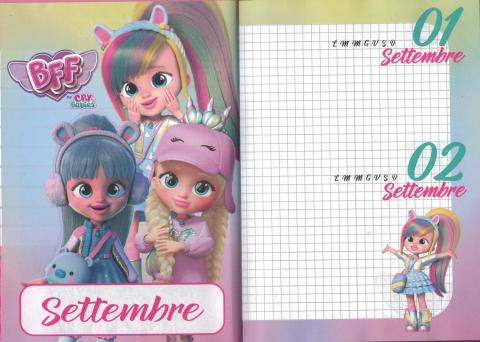 Diario Ufficiale BFF by CRY BABIES, 12 Mesi, 350 Pagine e Penna magica
