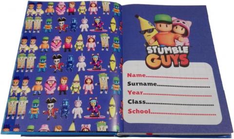 DIARIO SCUOLA STUMBLE GUYS - 2025/2026, 12 Mesi, 350 Pagine e Penna magica