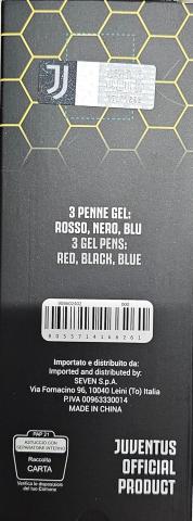 Set 3 Penne gel SEVEN / JUVENTUS - Set Scrittura
