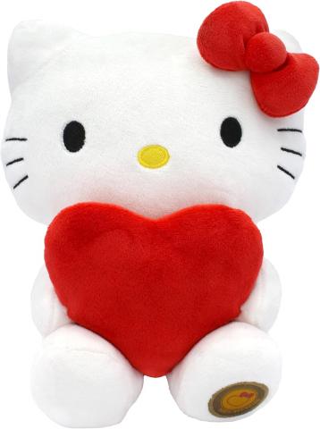 Peluche SANRIO HELLO KITTY con CUORE 24 cm con SCATOLINA