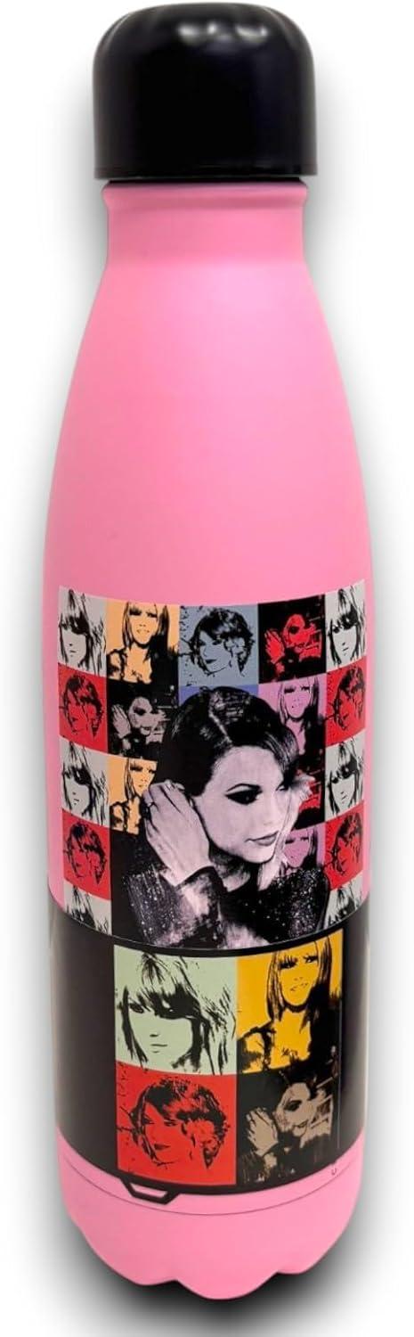 Taylor Swift - Borraccia Termica 500 ml, Tappo con Chiusura Ermertica, Rosa