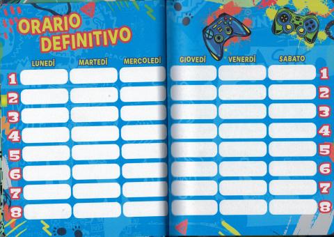 DIARIO AGENDA SCUOLA datato 2025/2026 Seven SJ GANG Boy