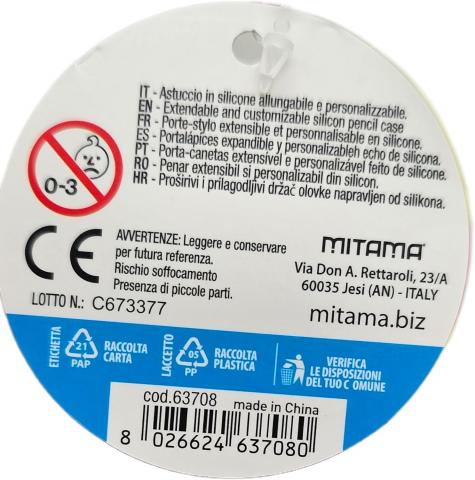 Astuccio Allungabile Seven Mitama in Silicone per la Scuola, Portapenne Estensibile a Soffietto con Zip