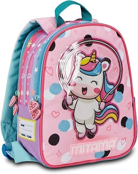 Zaino Asilo reversibile per bambine Mitama - UNICORNO