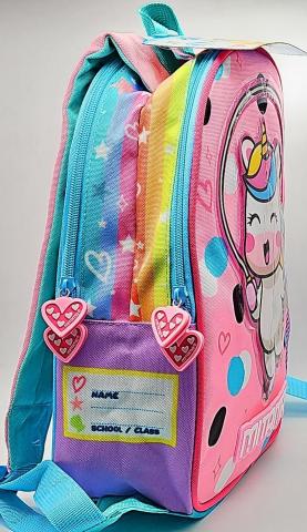 Zaino Asilo reversibile per bambine Mitama - UNICORNO