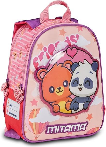 Zaino Asilo reversibile per bambine Mitama - PANDA