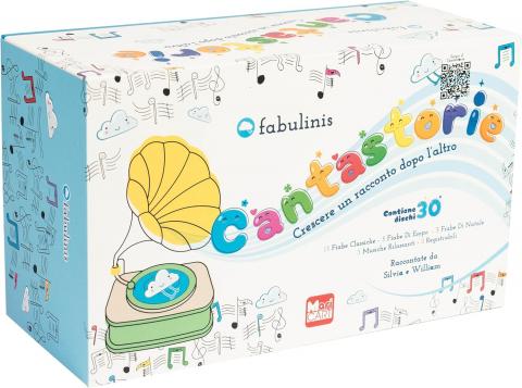 Cantastorie Fabulinis per Bambini da 1 a 8 Anni Raccontastorie Educativo con 30 Dischi Sonori Illustrati di Storie