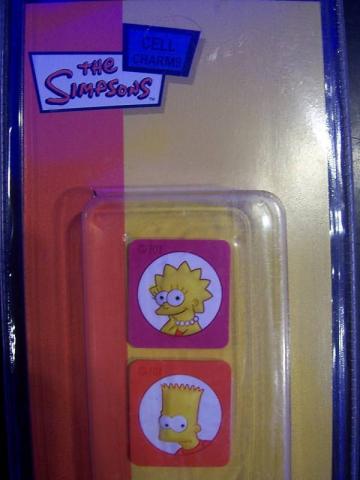 Charms Stickers per cellulare Simpsons LISA e BART 