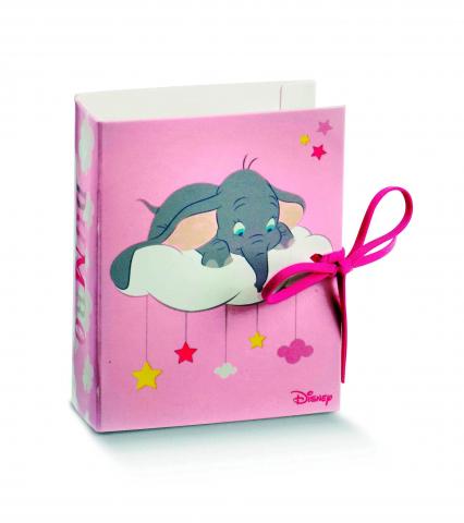 10 Scatoline porta Confetti BOOK DISNEY  DUMBO rosa