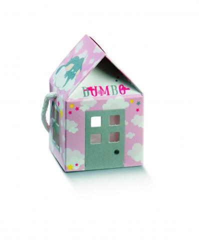 10 Scatoline Casetta porta Confetti DISNEY DUMBO rosa