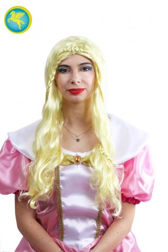 Parrucca Principessa Bionda Accessorio Di Carnevale