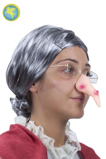 Parrucca Nonnina/befana Accessorio Di Carnevale