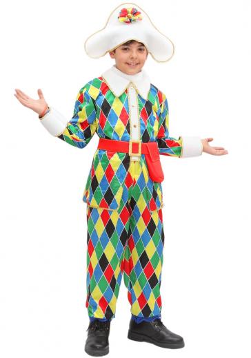 Costume Di Carnevale Bambino/a Da Arlecchino Di Pegasus