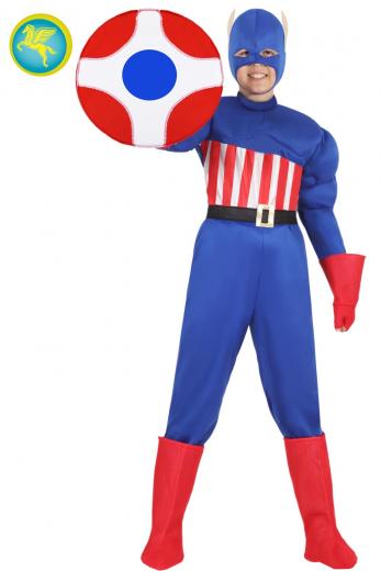 Costume Di Carnevale Bambino/a Da America (con Muscoli) Di Pegasus