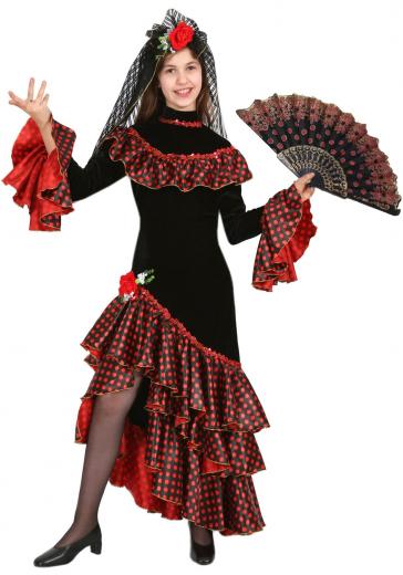 DRESS COSTUME CARNIVAL Mask girl - SPANISH