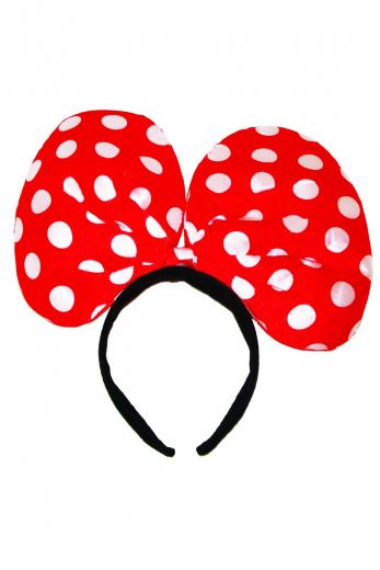 Frontino Fiocco Rosso Da Topolina Accessorio Di Carnevale