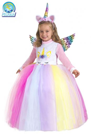 Costume Di Carnevale Baby Da Unicorno Arcobaleno Baby