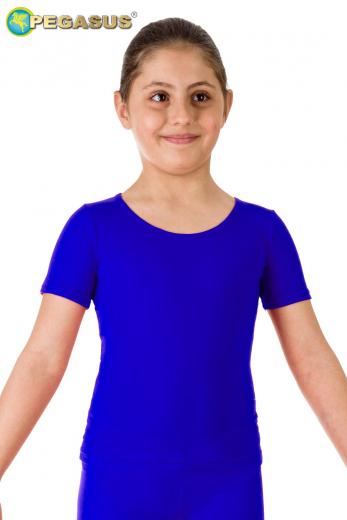 Maglietta Lycra Mezza Manica Blu Royal