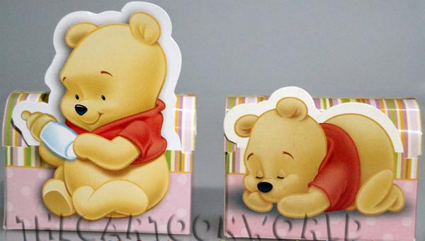 BOMBONIERA DISNEY ASTUCCIO porta Confetti WINNIE the POOH ROSA