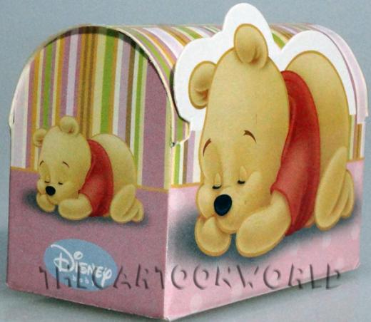 BOMBONIERA DISNEY ASTUCCIO porta Confetti WINNIE the POOH ROSA