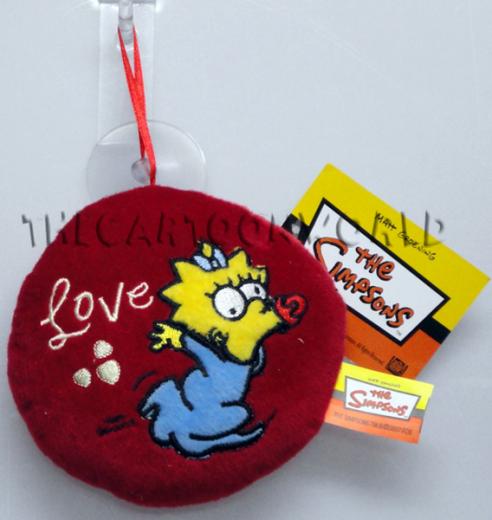 Kissen aus PLÜSCH mit Saugnapf DISNEY-SIMPSONS - Maggie - 14 cm