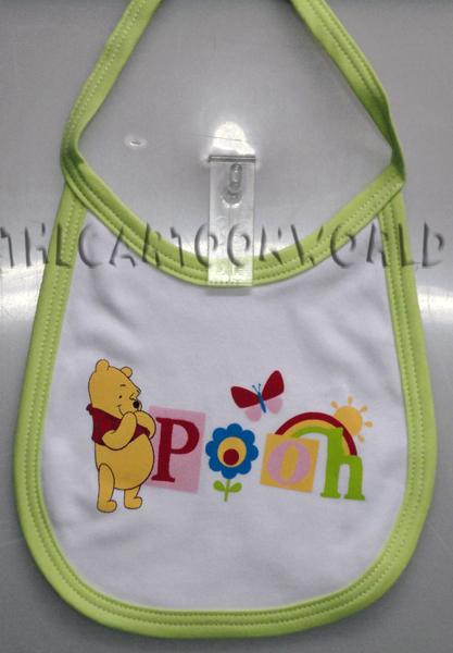 Bavaglio Bavetta ORIGINALE Disney - WINNIE THE POOH - bianco