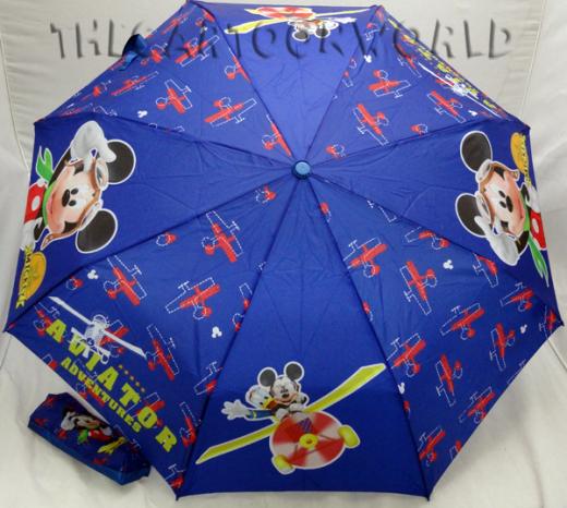 OMBRELLO Richiudibile DISNEY TOPOLINO e PAPERINO - BLU