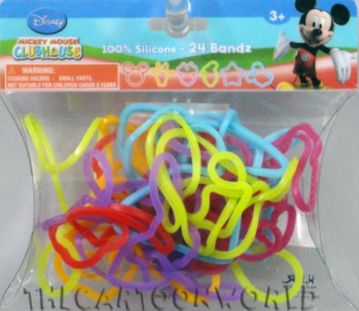 24 braccialetti Bandz in silicone DISNEY - TOPOLINO MINNIE DONALD
