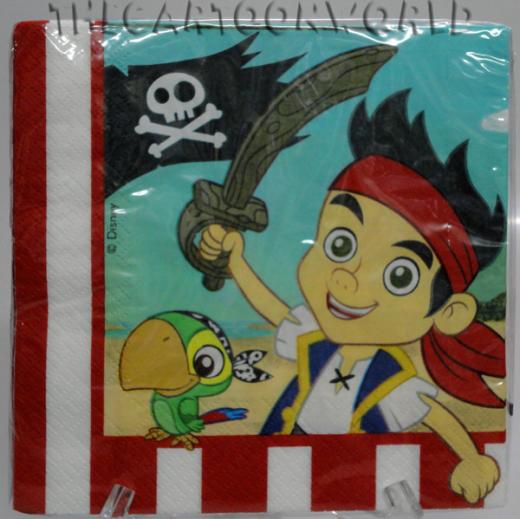 ADDOBBI Compleanno Festa TOVAGLIOLI DISNEY - JAKE IL PIRATA