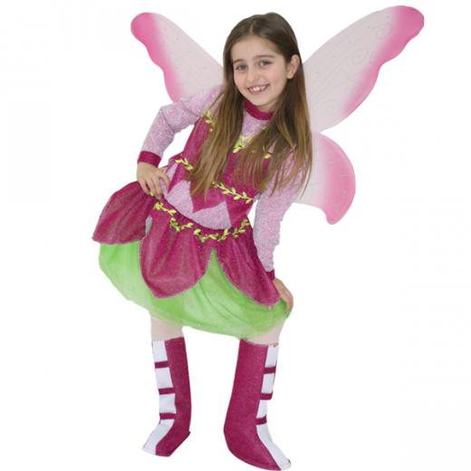VESTIDO de TRAJE de Máscara de CARNAVAL chica - MARIPOSA - FLORA