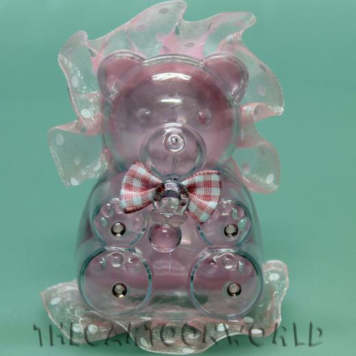 BOMBONIERA ASTUCCIO Scatolina porta confetti Disney ORSETTO rosa celeste