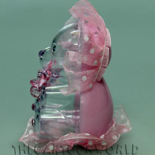 BOMBONIERA ASTUCCIO Scatolina porta confetti Disney ORSETTO rosa celeste