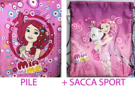 ROPA de MANTA de LANA a CUADROS CON la BOLSA de DEPORTES de DISNEY MIA y ME