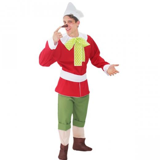 VESTITO COSTUME Maschera di CARNEVALE Adulti - PINOCCHIO