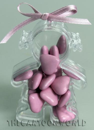 BOMBONIERA ASTUCCIO Scatolina porta confetti Disney Bimbo E Bimba